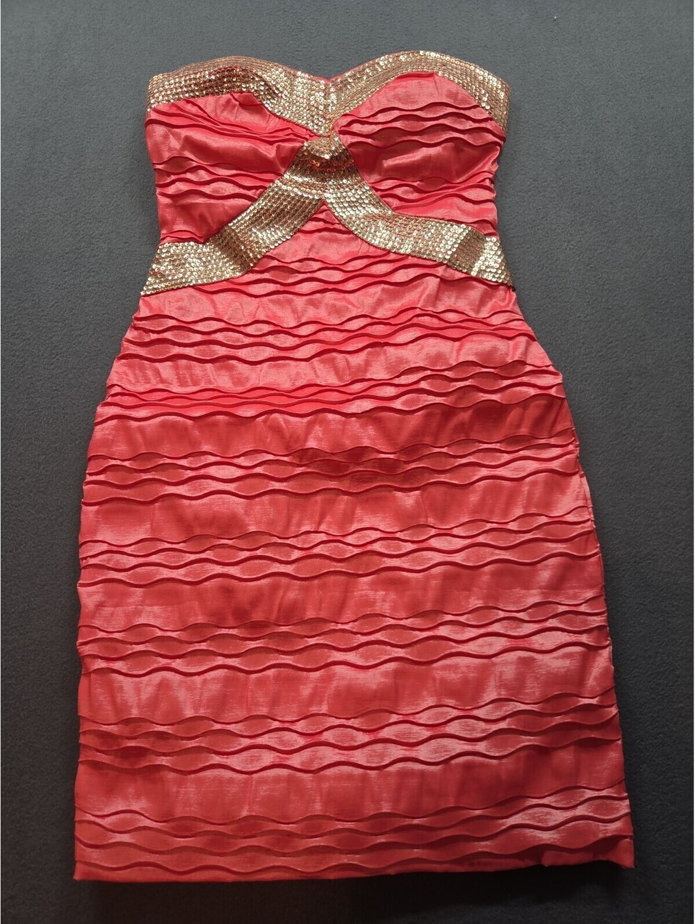 women's pink strapless dress by Foreign Exchange size M